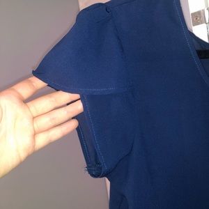 ☆ blue short sleeve blouse ☆